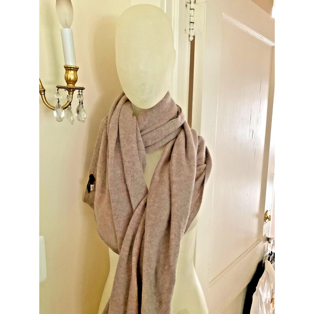 NIP Charter Club 100% Cashmere Oversized Scarf Tr… - image 1